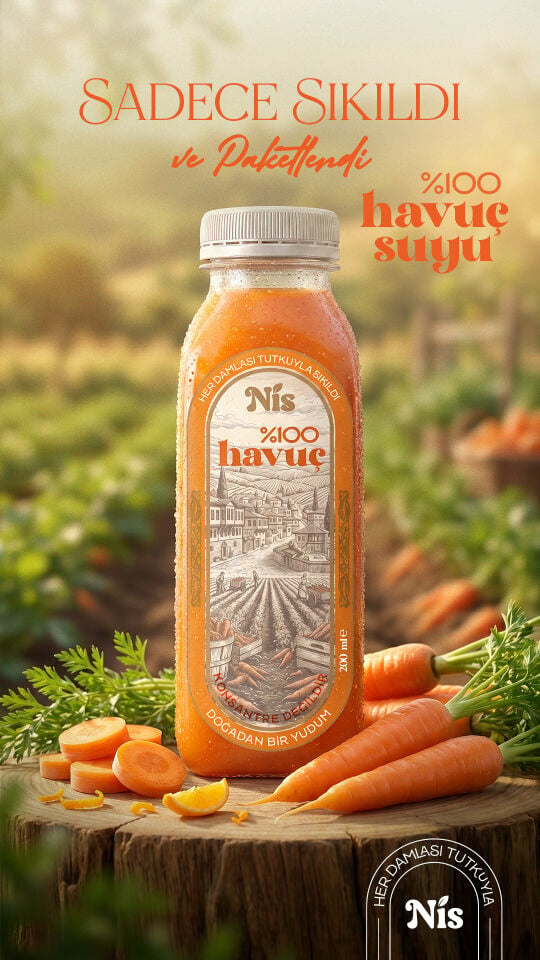 NİS %100 Havuç Suyu 200 ml