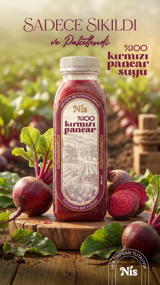 NİS %100 Kırmızı Pancar Suyu 200 ml