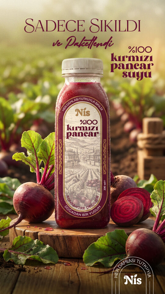 NİS %100 Kırmızı Pancar Suyu 200 ml