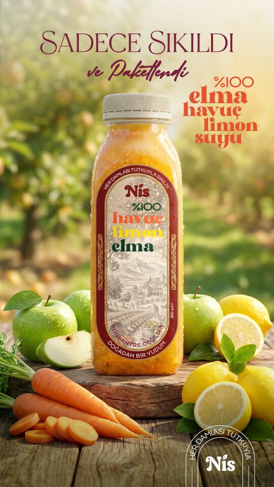 NİS Elma, Havuç ve Limon Suyu 200 ml