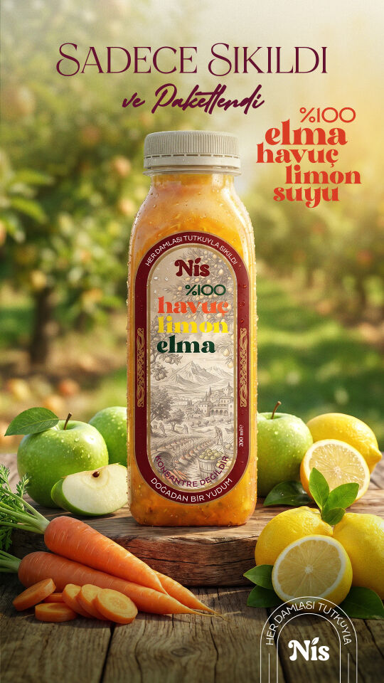 NİS Elma, Havuç ve Limon Suyu 200 ml